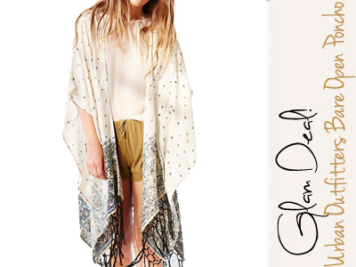 urban outfitters poncho spring fashion