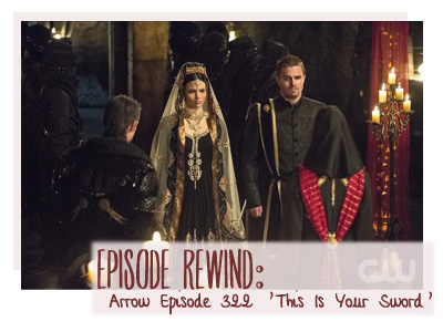 arrow 322 sword stephen amell wedding