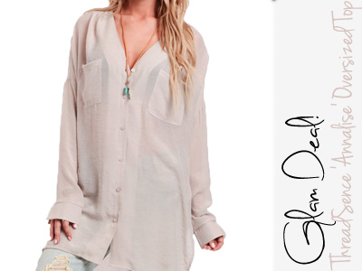 threadsence oversized annalise top spring fashion